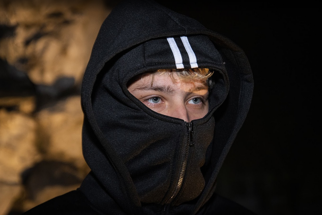 Masked Zipped Hoodie