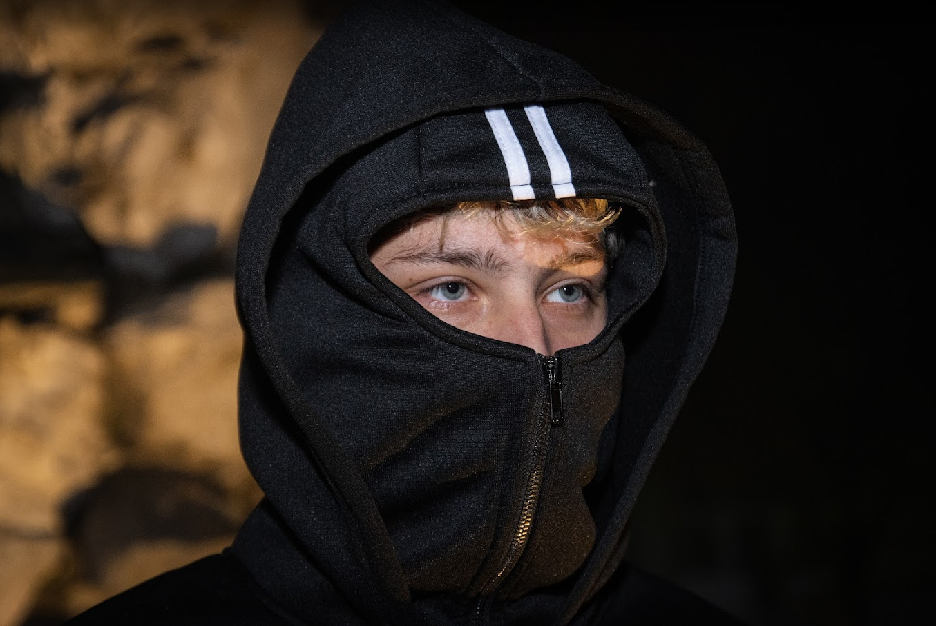 Masked Zipped Hoodie