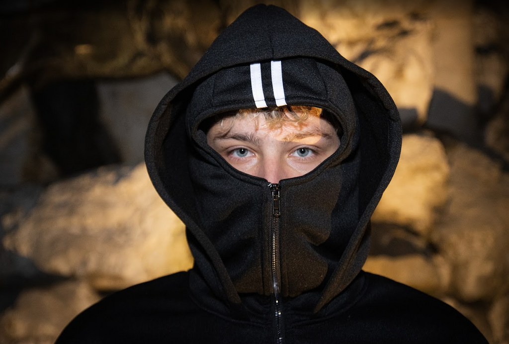 Masked Zipped Hoodie