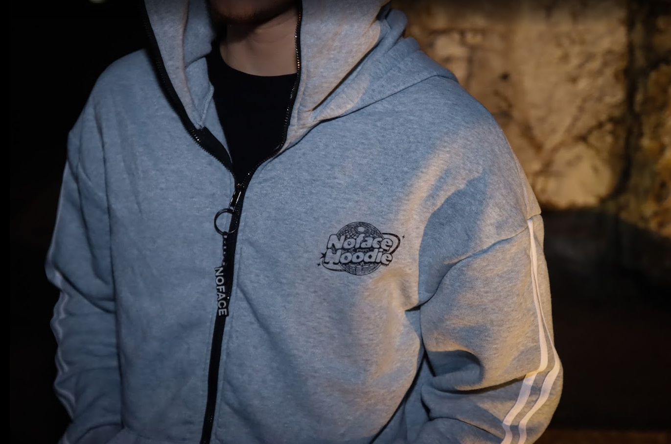 Masked Zipped Hoodie