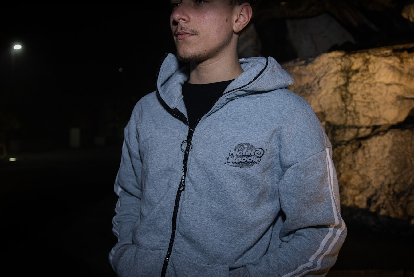 Masked Zipped Hoodie