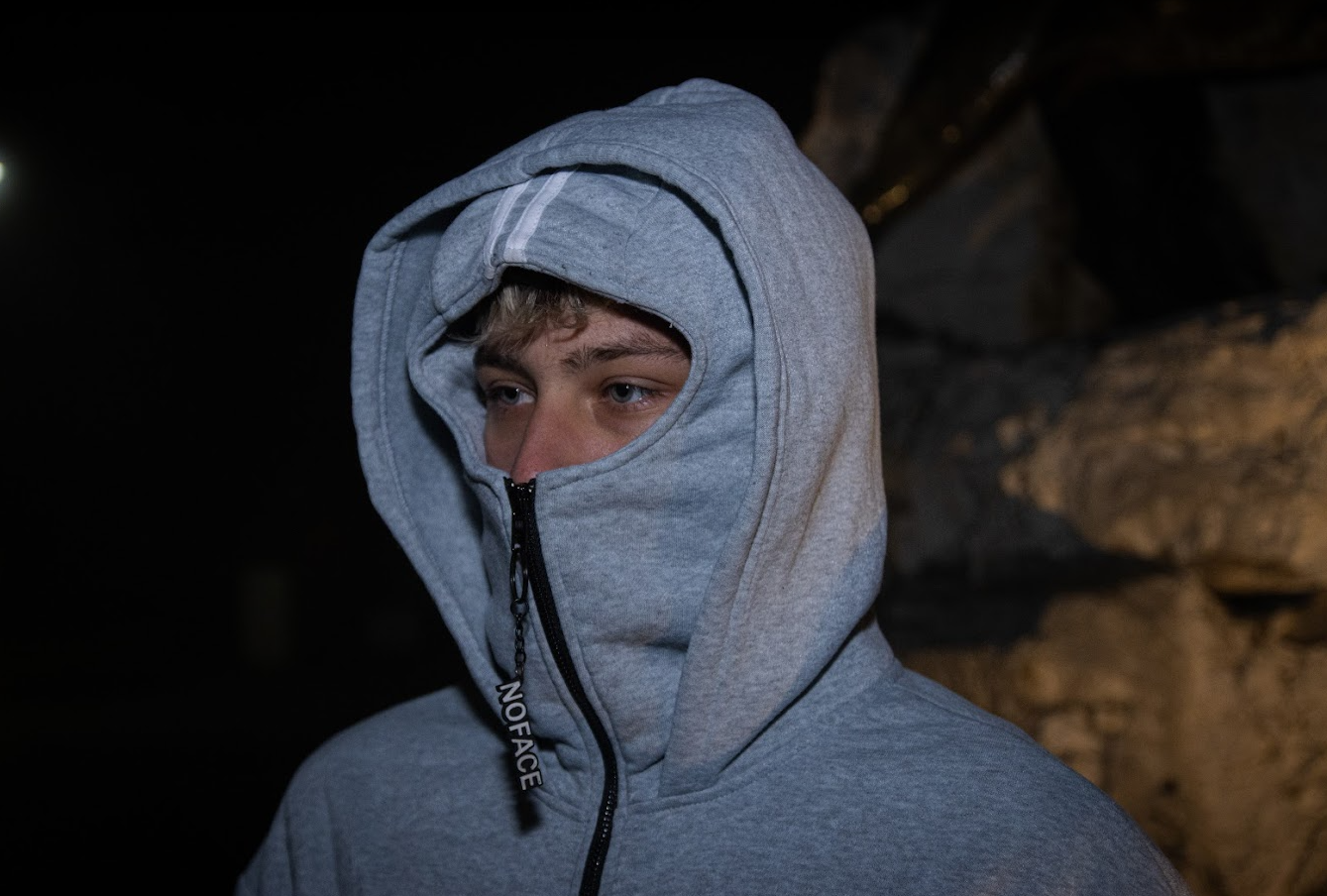 Masked Zipped Hoodie