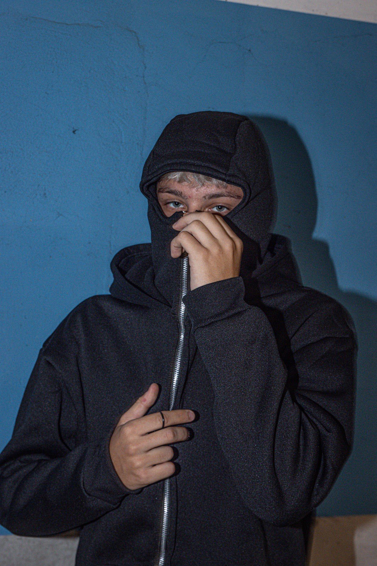 Masked Zipped Hoodie