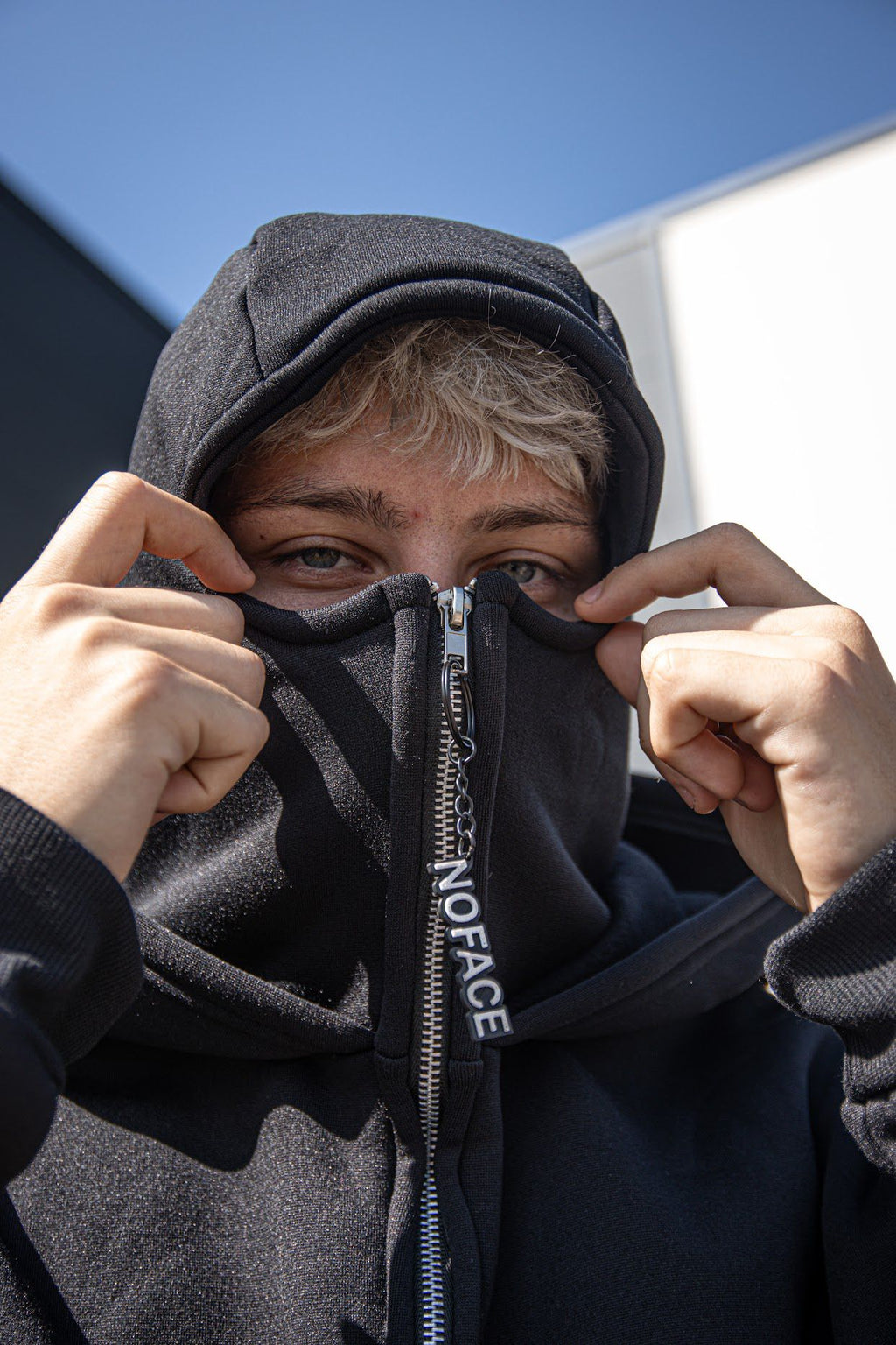 Masked Zipped Hoodie