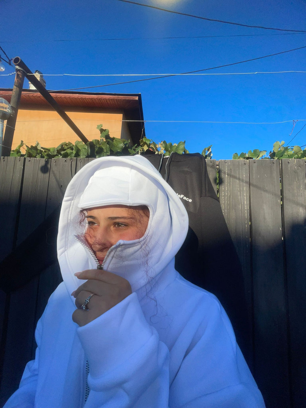 Masked Zipped Hoodie