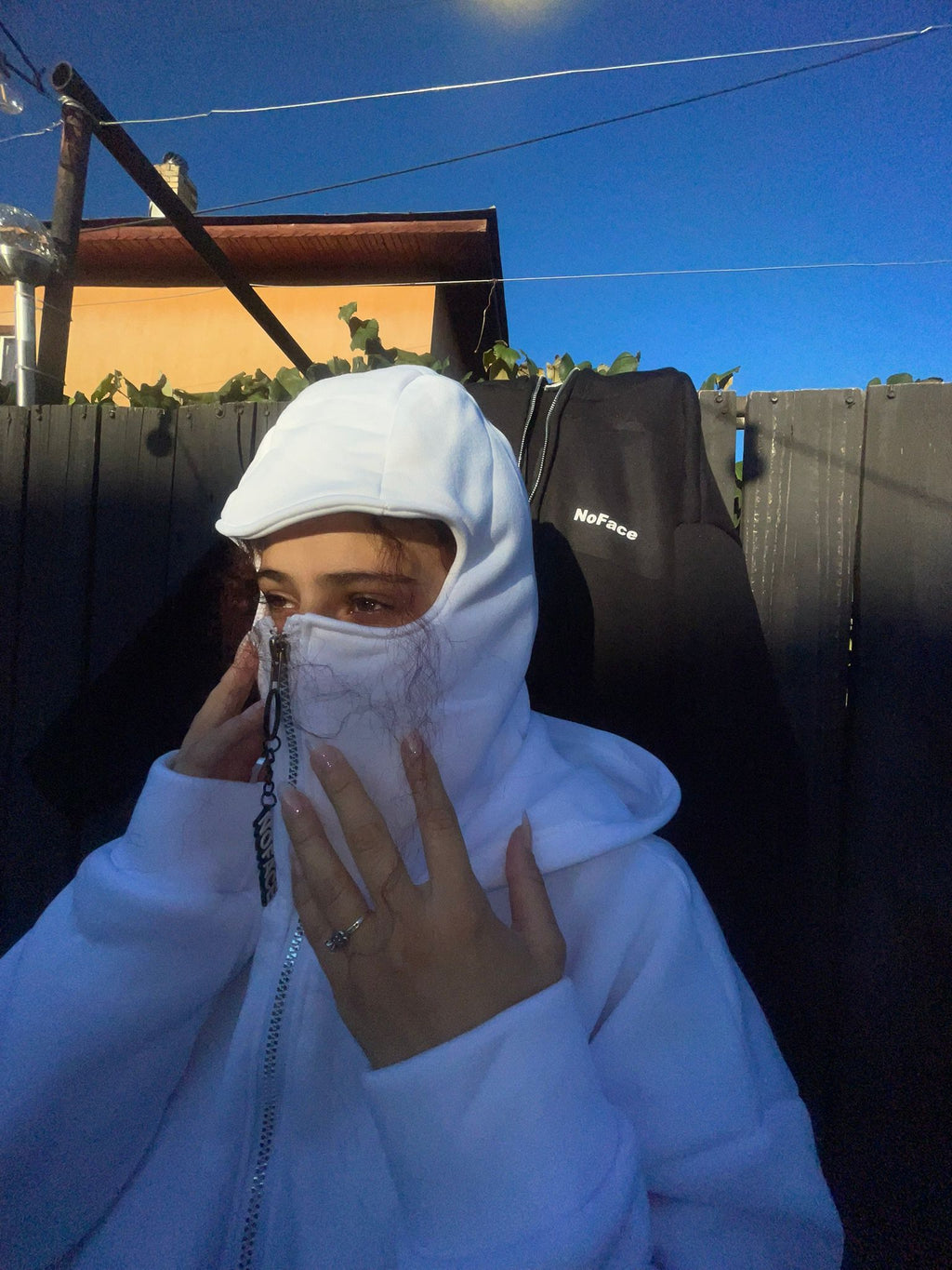 Masked Zipped Hoodie