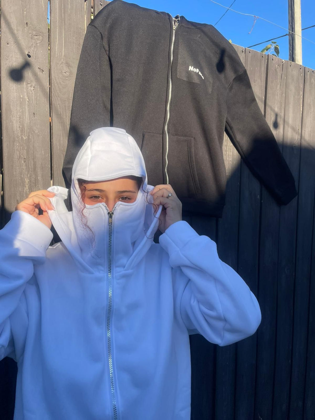 Masked Zipped Hoodie